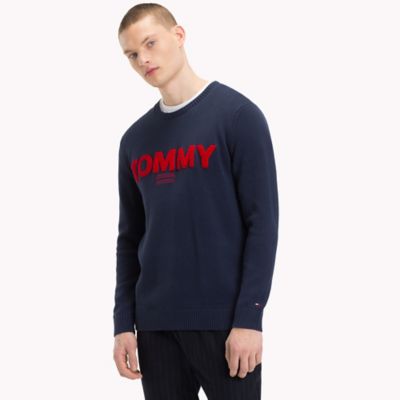 tommy jeans logo sweater