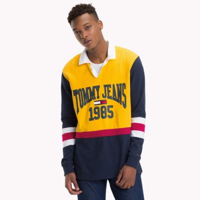 tommy hilfiger color block rugby shirt