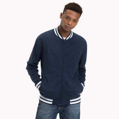sweater with bomber jacket