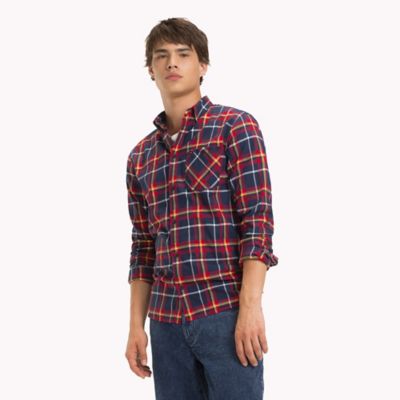 tommy hilfiger flannel shirts