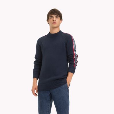 tommy hilfiger logo tape sweatshirt