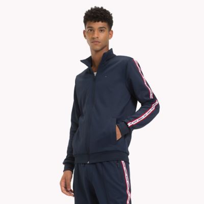 tommy hilfiger colour block tape track top