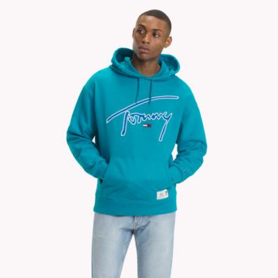 tommy jeans signature pullover hoodie