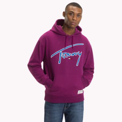 tommy jeans signature pullover hoodie