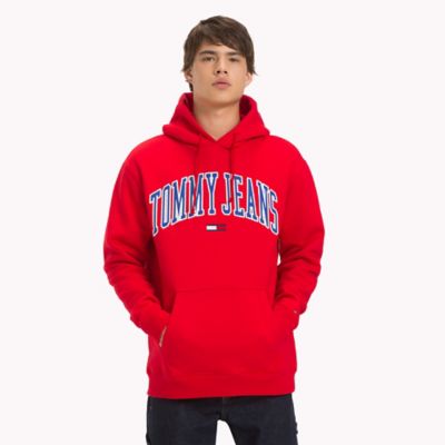 tommy hoodie red