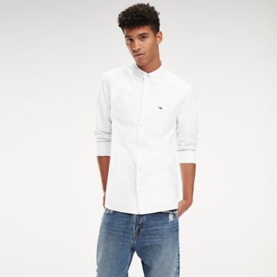 tommy hilfiger white mens shirt