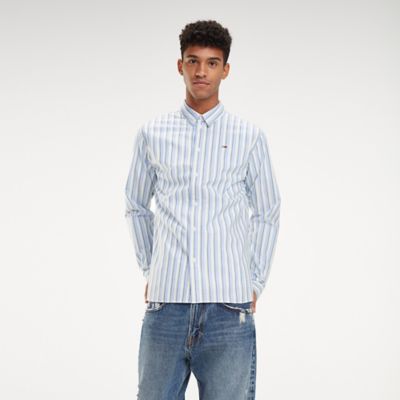 tommy hilfiger men's striped shirt