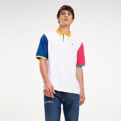 tommy color block shirt