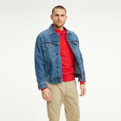 mens denim jacket tommy hilfiger
