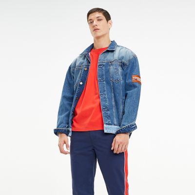 tommy jeans oversized trucker jacket