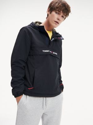 tommy jeans packable popover jacket