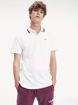 tommy hilfiger tipped polo shirt