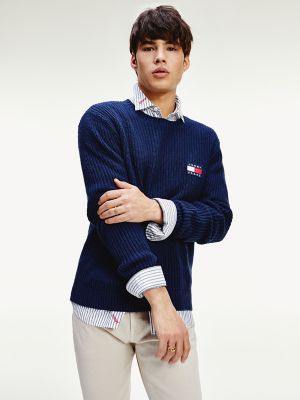 tommy badge sweater