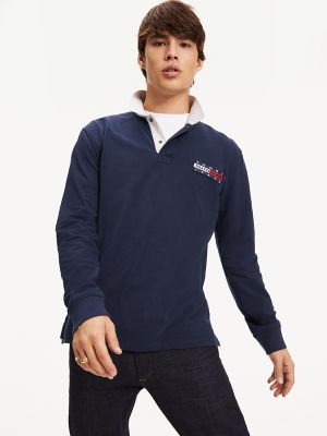 tommy long sleeve polo