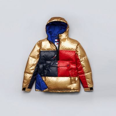 red tommy hilfiger puffer
