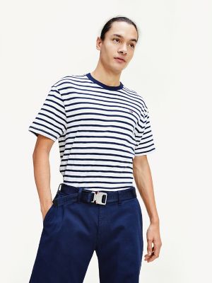 tommy hilfiger striped t shirt mens