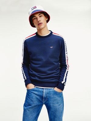 tommy hilfiger tape crew sweatshirt