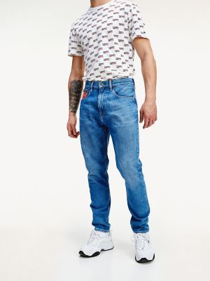 relaxed tapered fit jeans