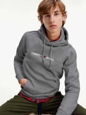 tommy classics hoodie met monogram
