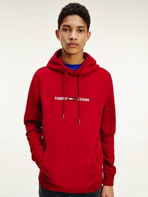 red tommy jeans hoodie