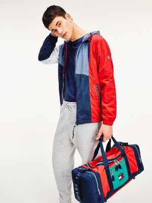 tommy hilfiger colour block zip through jacket