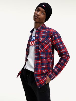 Organic Cotton Flannel Plaid Shirt 