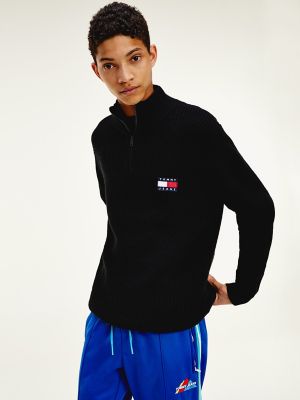 tommy jeans half zip fleece