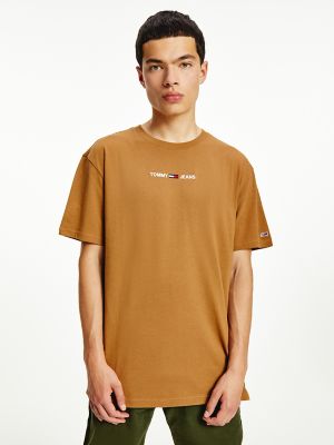 Small Text Logo T-Shirt, Desert Khaki