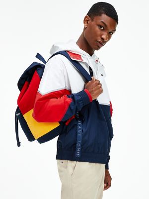 blue and red tommy hilfiger jacket