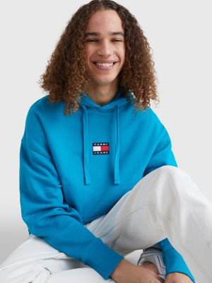 tommy jeans badge hoodie black