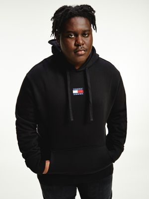 tommy jeans badge hoodie black
