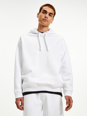 White tommy clearance hilfiger hoodie mens