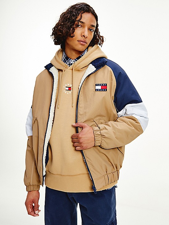 Reversible Recycled Sherpa Jacket