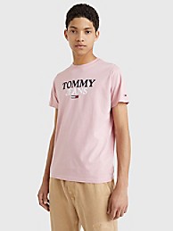 타미 진스 반팔티 Tommy JEANS Tommy Logo T-Shirt,BROADWAY PINK