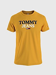 타미 진스 반팔티 Tommy JEANS Tommy Logo T-Shirt,PRAIRIE YELLOW