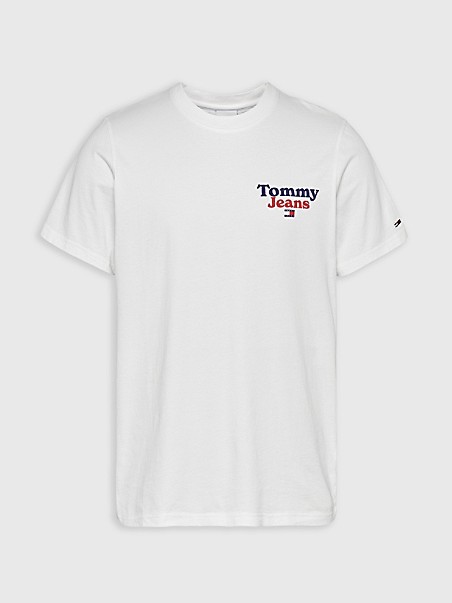 타미 진스 반팔티 Tommy JEANS Tommy Back Logo T-Shirt,WHITE