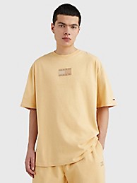타미 진스 반팔티 TOMMY JEANS Sun Washed Logo T-Shirt,PRAIRIE YELLOW