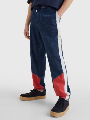 Colorblock Denim Wind Pant Tommy Hilfiger USA