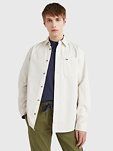 Tommy Hilfiger Men's NWT White SLIM FIt Button Up SH Sleeve Shirt Label XXL 