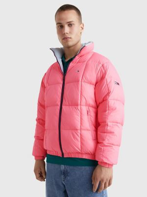 Men's Reversible Colorblock Accent Down Jacket