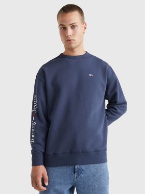 Tommy Jeans USA logo sweatshirt in blue