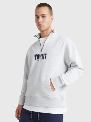 Quarter Zip Logo Sweatshirt | Tommy Hilfiger USA