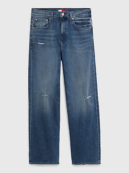 Tommy JEANS Tommy Collection Wide-Leg Jean,INDIGO DENIM STONE WASHED