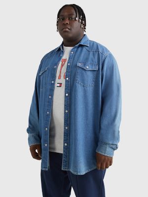 Big And Tall Western Denim Shirt | Tommy Hilfiger USA