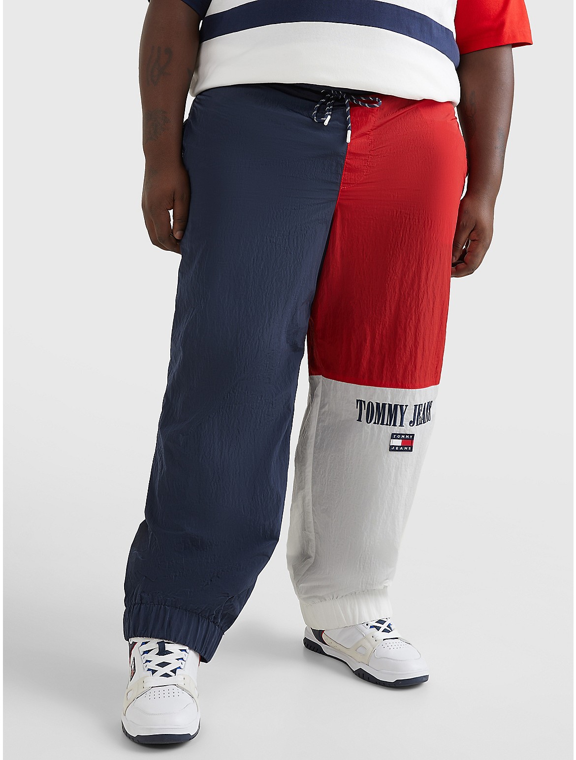 Tommy Hilfiger Men's Big And Tall Colorblock Windpant