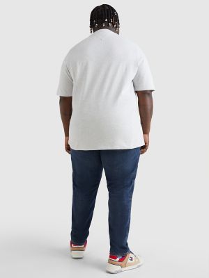 Big And Tall Collegiate Logo T-Shirt, Silver Grey Htr