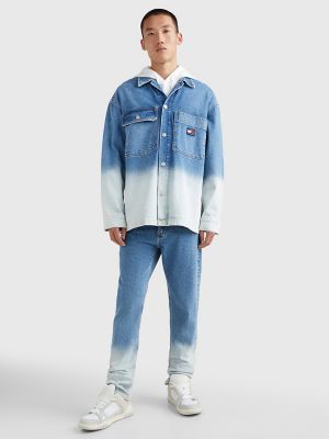 Men's Oversized Ombre Denim Jacket