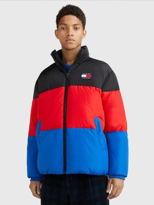 Tommy jeans block deals stripe padded jacket