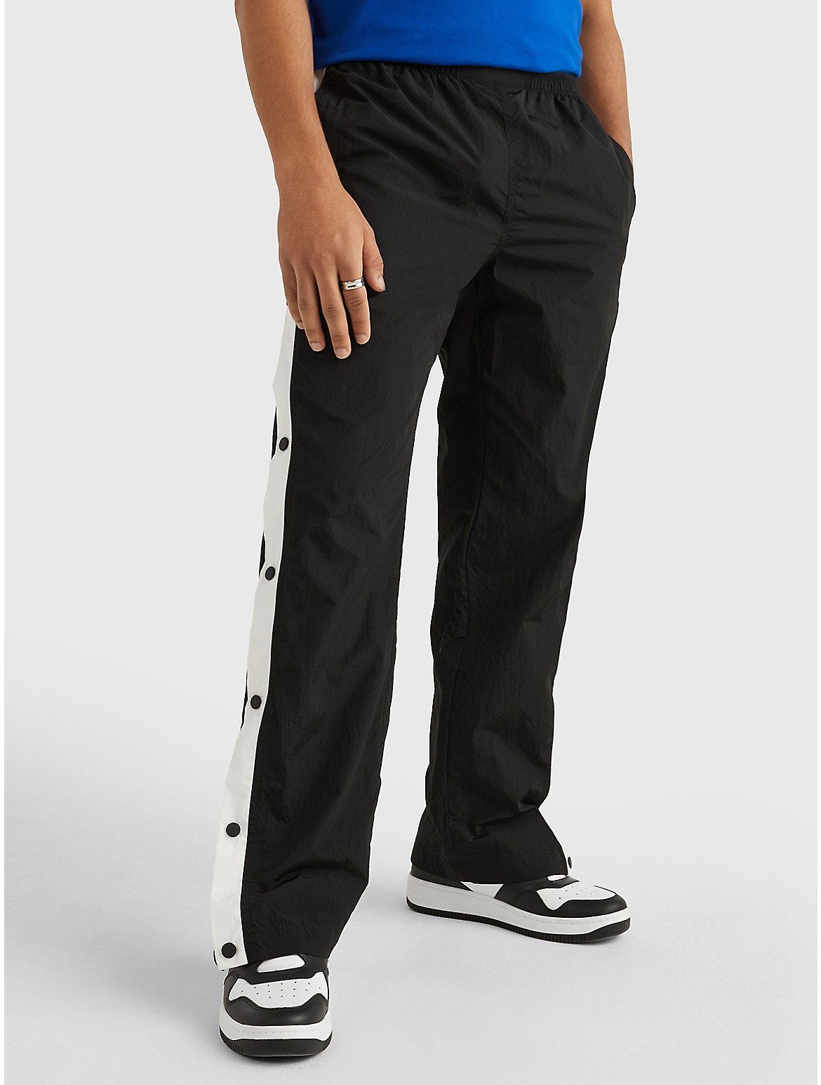 Tommy Hilfiger Button Track Pant In Black ModeSens