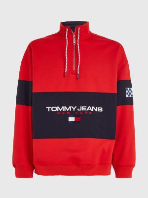 Tommy jeans 2024 oversized logo sweatshirt